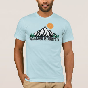 Retro Mohawk Mountain Ski Sunset T-Shirt