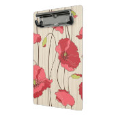 Retro-Mohn-Muster Mini Klemmbrett (Gewinkelt2)