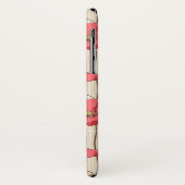 Retro Mohnblumen-Muster Case-Mate iPhone Hülle (Hinten/Links)