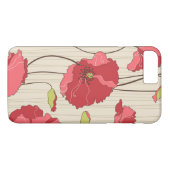 Retro-Mohnmuster Case-Mate iPhone Hülle (Rückseite (Horizontal))