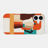 Retro-Moka-Kanne iPhone 16 Hülle (Rückseite (Horizontal))