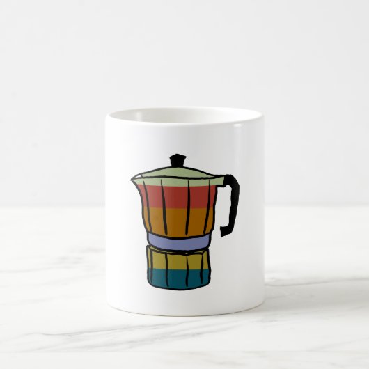 Retro Moka Pot Kaffeetasse (Mittel)