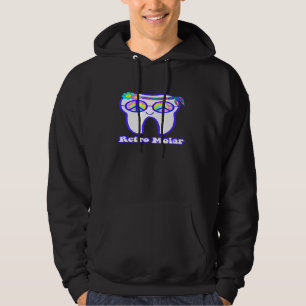 Retro Molar Zahn Hippie Frieden Zahnarzthelferin d Hoodie