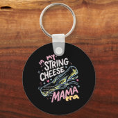 Retro Mom Leben Muttertag Schlüsselanhänger (Vorderseite)