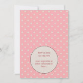 Retro Mommy Redhead 2 Baby Dusche Party Einladung (Rückseite)