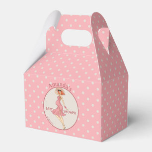 Retro Mommy Redhead 2 Baby Dusche Party Geschenkschachtel