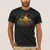 Retro Monarch Mountain Ski T - Shirt (Vorderseite)