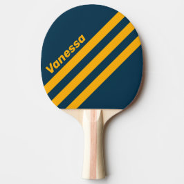 Retro Mondlicht Gezeiten Dreieckige Streifenbildun Tischtennis Schläger