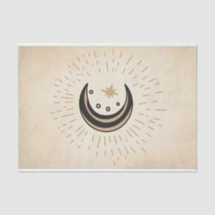 Retro-Mondsterne Vintages Sepia-Papier Seidenpapier