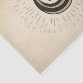 Retro-Mondsterne Vintages Sepia-Papier Seidenpapier (Ausschnitt)