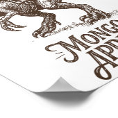 Retro Mongo Is Appalled Princess Cat Riding Dinosa Poster (Ecke)