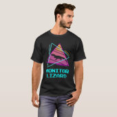 Retro Monitor Lizard Lizards T-Shirt (Vorne ganz)