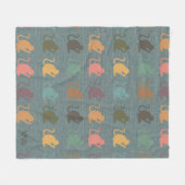 Retro Monkey Gift Blankon Vintager Affe Lover Fleecedecke (Vorderseite (Horizontal))