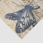 Retro monochrome Tintenpatrone Briefmarke Seidenpapier (Detail)