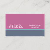 Retro Monogram Business Cards Visitenkarte (Rückseite)