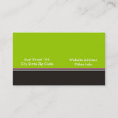Retro Monogram Business Cards Visitenkarte (Rückseite)