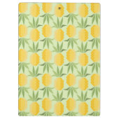 Retro Monogramm der Ananas-| Klemmbrett (Rückseite)