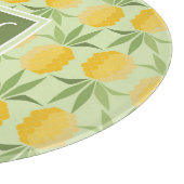Retro Monogramm der Ananas-| Schneidebrett (Ecke)