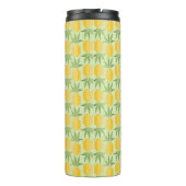 Retro Monogramm der Ananas-| Thermosbecher (Rückseite)