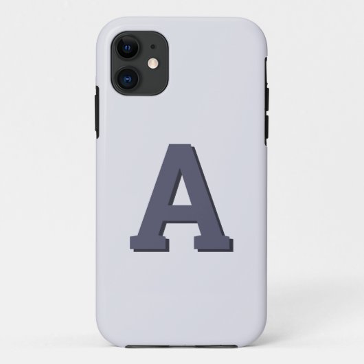 Retro-Monogramm Erstmodern Case-Mate iPhone Hülle (Rückseite)