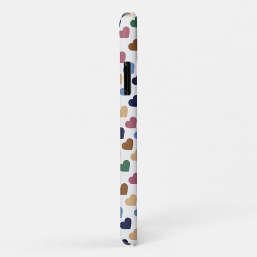 Retro-Monogramm für mehrfarbige Kleinhörer Case-Mate iPhone Hülle (Hinten/Rechts)