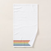 Retro-Monogramm-Minimalist-Streifen Badhandtuch Set (Handtuch)