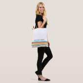 Retro-Monogramm-Minimalist-Streifen Tasche (Am Model)