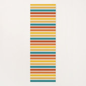 Retro-Monogramm-Minimalist-Streifen Yogamatte (Rückseite)