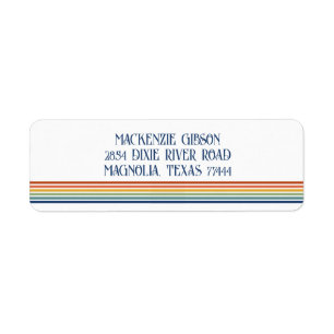 Retro-Monogramm-Minimalist-Stripes