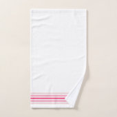 Retro-Monogramm-Minimalist-Stripes Badhandtuch Set (Handtuch)