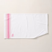 Retro-Monogramm-Minimalist-Stripes Badhandtuch Set (Handtuch)