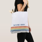 Retro-Monogramm-Minimalist-Stripes Tasche (Von Nahem)