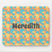 Retro-Monogramm Mousepad (Vorne)