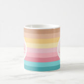 Retro-Monogramm-Tasse der 70er Jahre Kaffeetasse (Mittel)