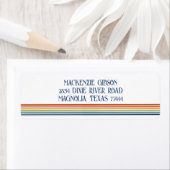 Retro Monogrammed Minimalist Stripes (Insitu)