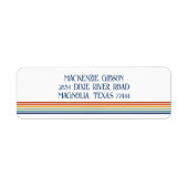 Retro Monogrammed Minimalist Stripes (Vorne)