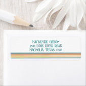 Retro Monogrammed Minimalist Stripes (Insitu)