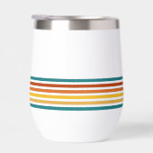 Retro monogrammiertes minimalistisches Streifenmus (Rechts)