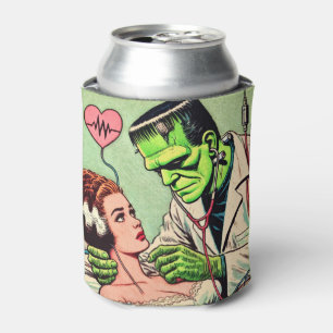 Retro Monster-Liebe-Comicen Dosenkühler