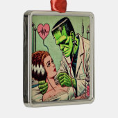 Retro Monster-Liebe-Comicen Ornament Aus Metall (Rechts)