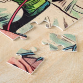 Retro Monster-Liebe-Comicen Puzzle (Seite)