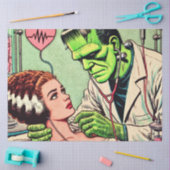 Retro Monster-Liebe-Comicen Seidenpapier (Basteln)