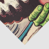 Retro Monster-Liebe-Comicen Seidenpapier (Ausschnitt)