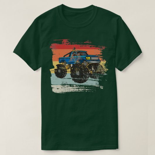 Retro-Monster-LKW 5 T-Shirt (Design vorne)