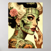 Retro-Monster Pin-up Poster (Vorne)
