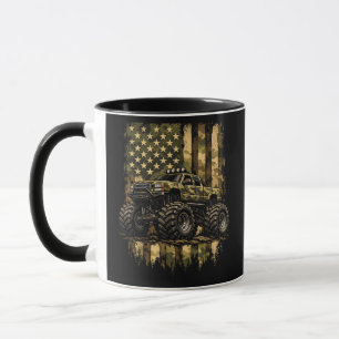 Retro-Monster-Trucks Vintage-Monster-Truck USA Ame Tasse