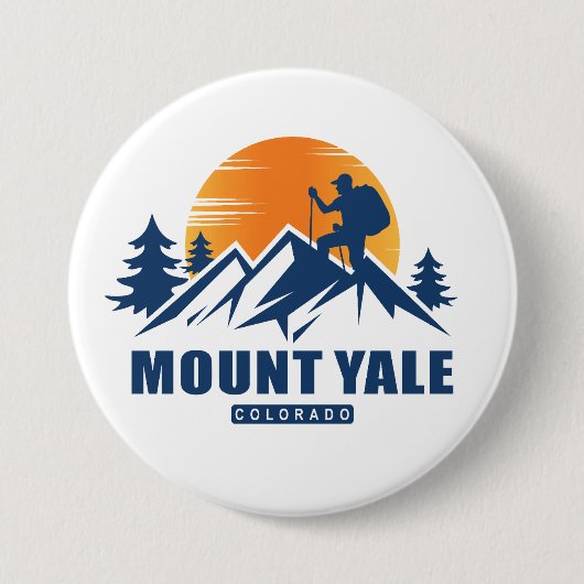 Retro Monte Yale Wandern T - Shirt Button (Vorderseite)