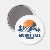 Retro Monte Yale Wandern T - Shirt Magnet (Vorderseite/Rückseite)