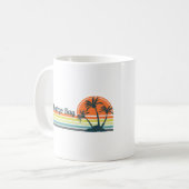 Retro Montego Bay Sunset Coffee Tasse (Vorderseite Links)