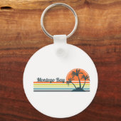 Retro Montego Bay Sunset Schlüsselanhänger (Vorderseite)